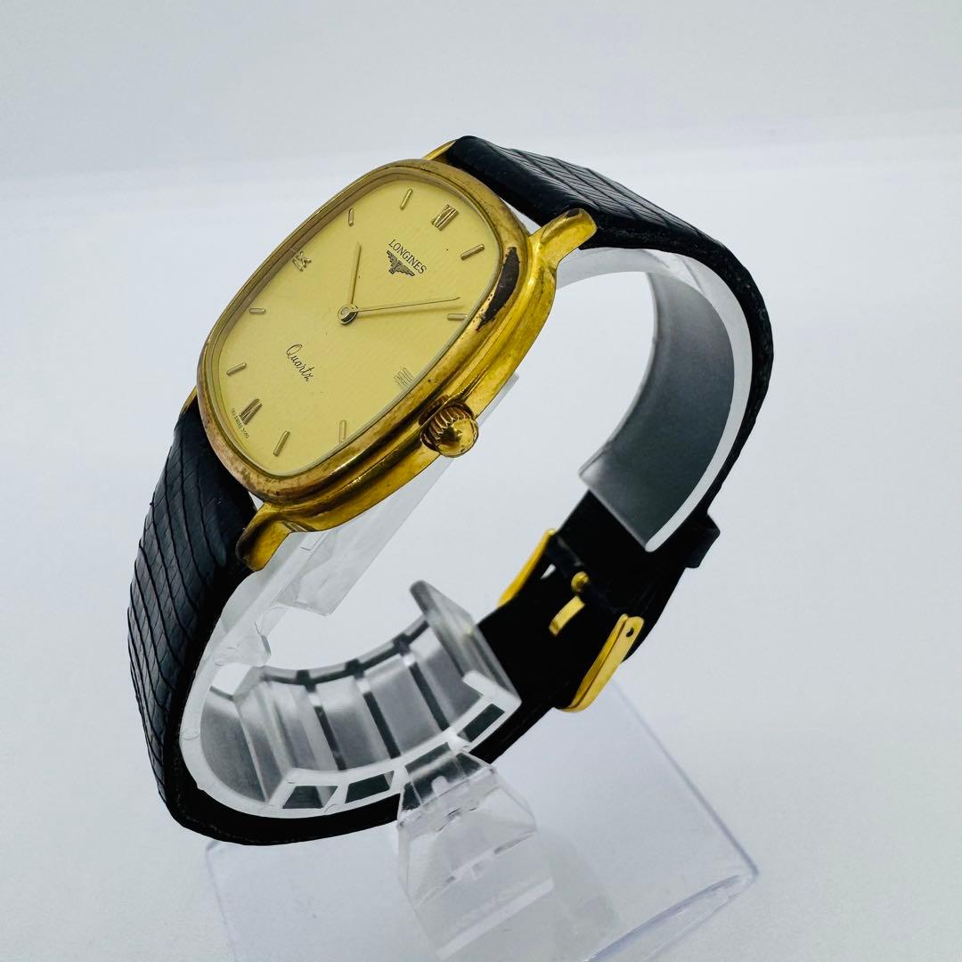 ✨LONGINES✨ロンジン✨スクエア✨ゴールド文字盤✨クォーツ✨腕時計✨