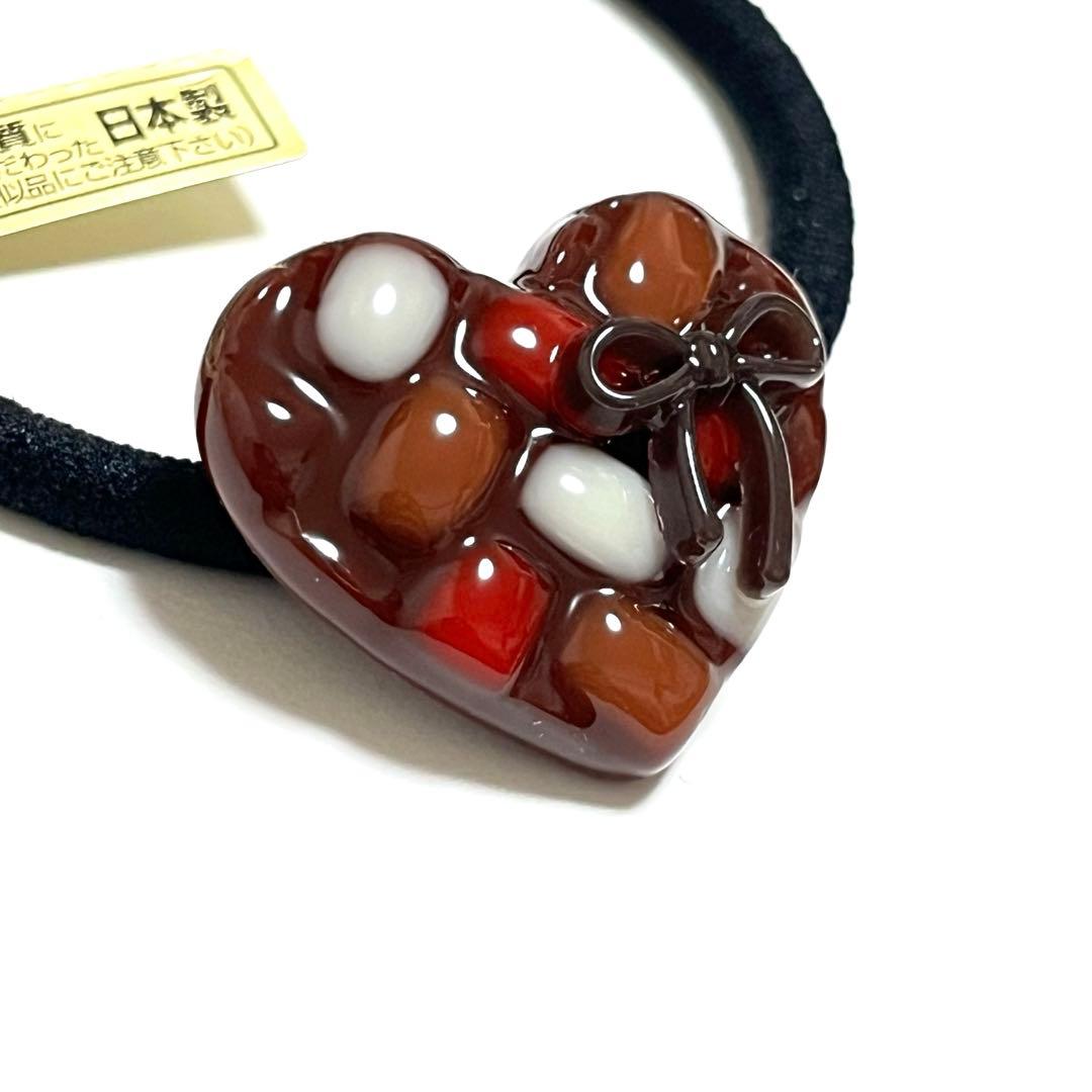 メル30077様お取り置きです。Ｎｏ．244 レジン ハート チョコレートカラー