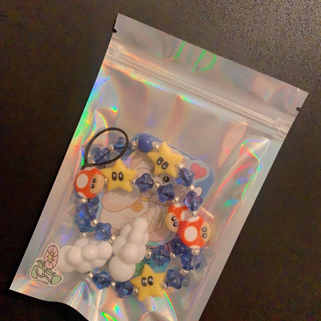 即購入可❣️大人気❣️string ting 任天堂 マリオ スター 雲 ストラップ