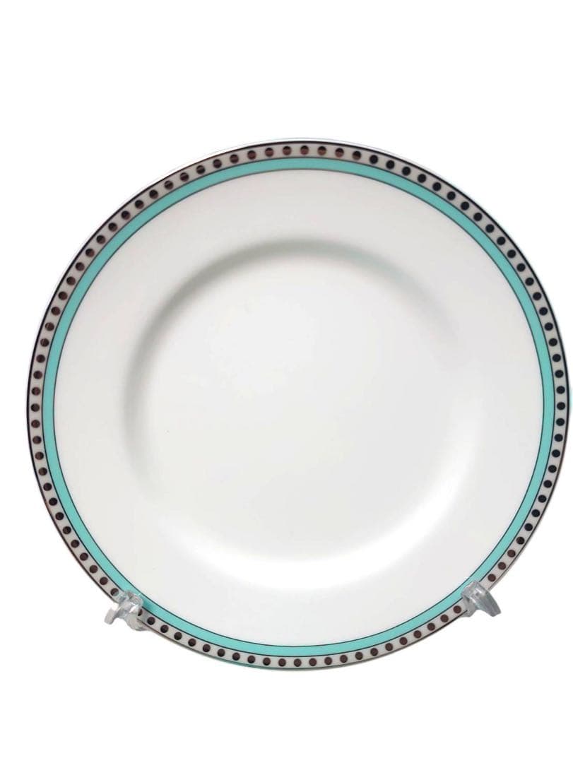 未使用 Tiffany & Co. プラチナブルーバンド デザートペアプレート
