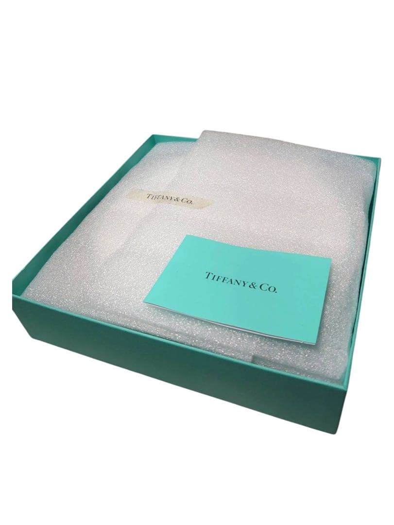 未使用 Tiffany & Co. プラチナブルーバンド デザートペアプレート