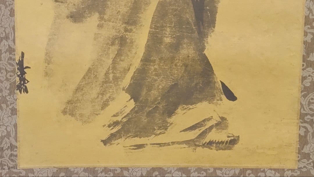 3月15日(日)出品終了@中国宋時代の名作2本 『故宮院』晁補之・梁楷 印刷掛軸