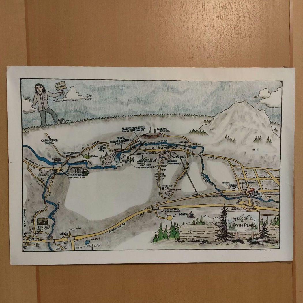 非売品　ツイン・ピークス　地図