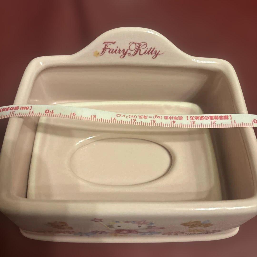 フェアリーキティ　陶器製歯ブラシスタンド＆石鹸置き