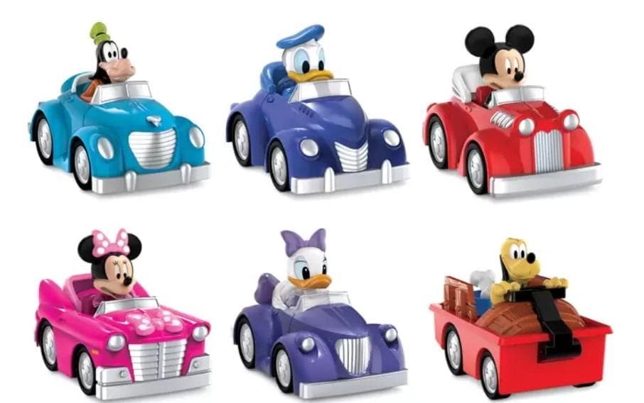 ＠ディズニー ファンハウス プルバックカー 6個セット ミッキーマウス 車