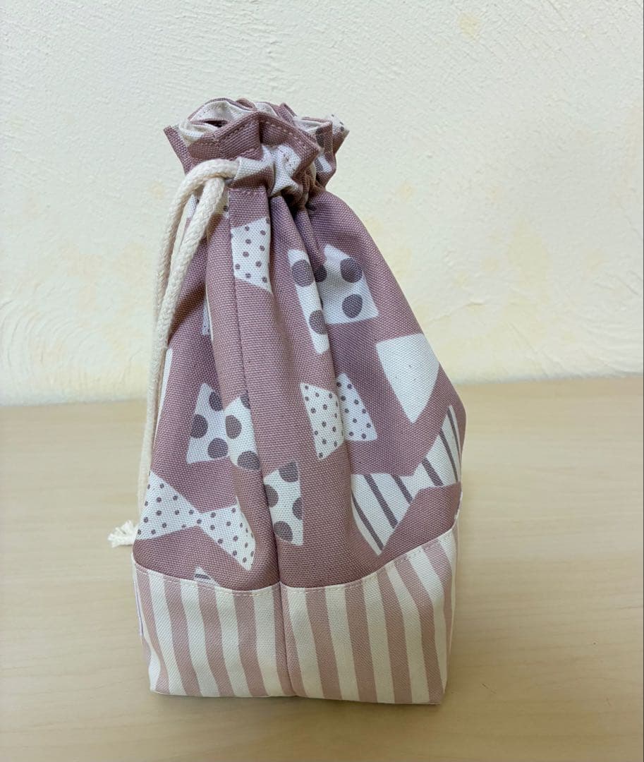 リボンとストライプのピンク ５点セット