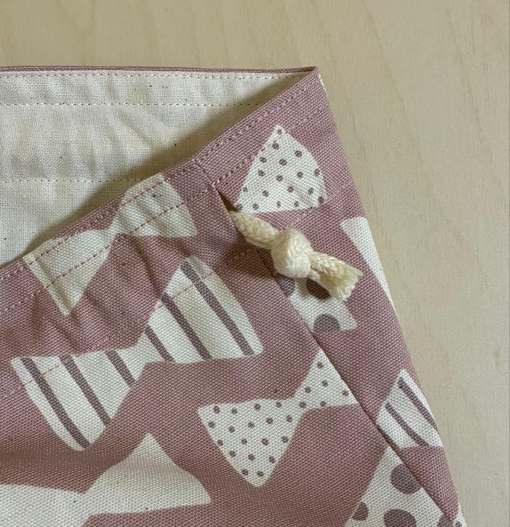 リボンとストライプのピンク ５点セット