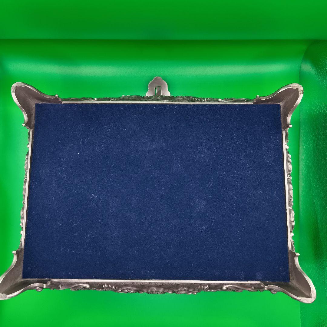 【重厚】アンティーク調 金属製ジュエリーボックス 2段