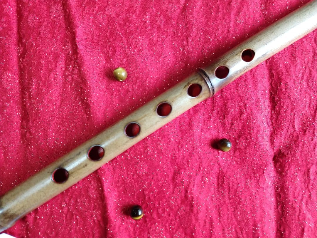 56 吹きやすさ抜群 和笛 眞笛 竹笛 古典調七穴六本調子 根岸篠笛工房