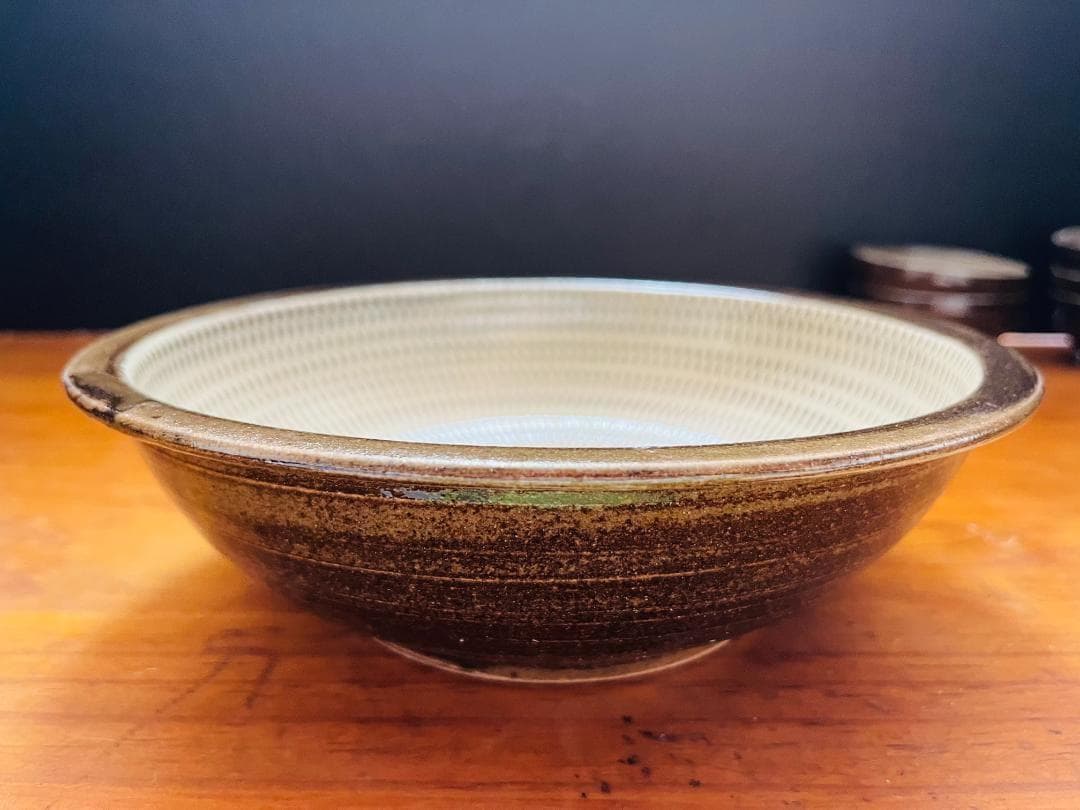 【美品】　小石原焼　中鉢　盛鉢　小鉢　５客　飛び鉋