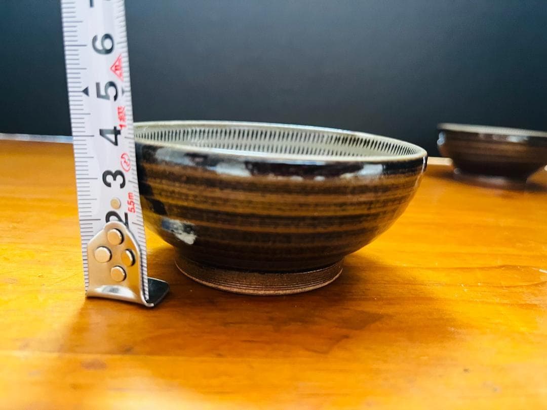 【美品】　小石原焼　中鉢　盛鉢　小鉢　５客　飛び鉋