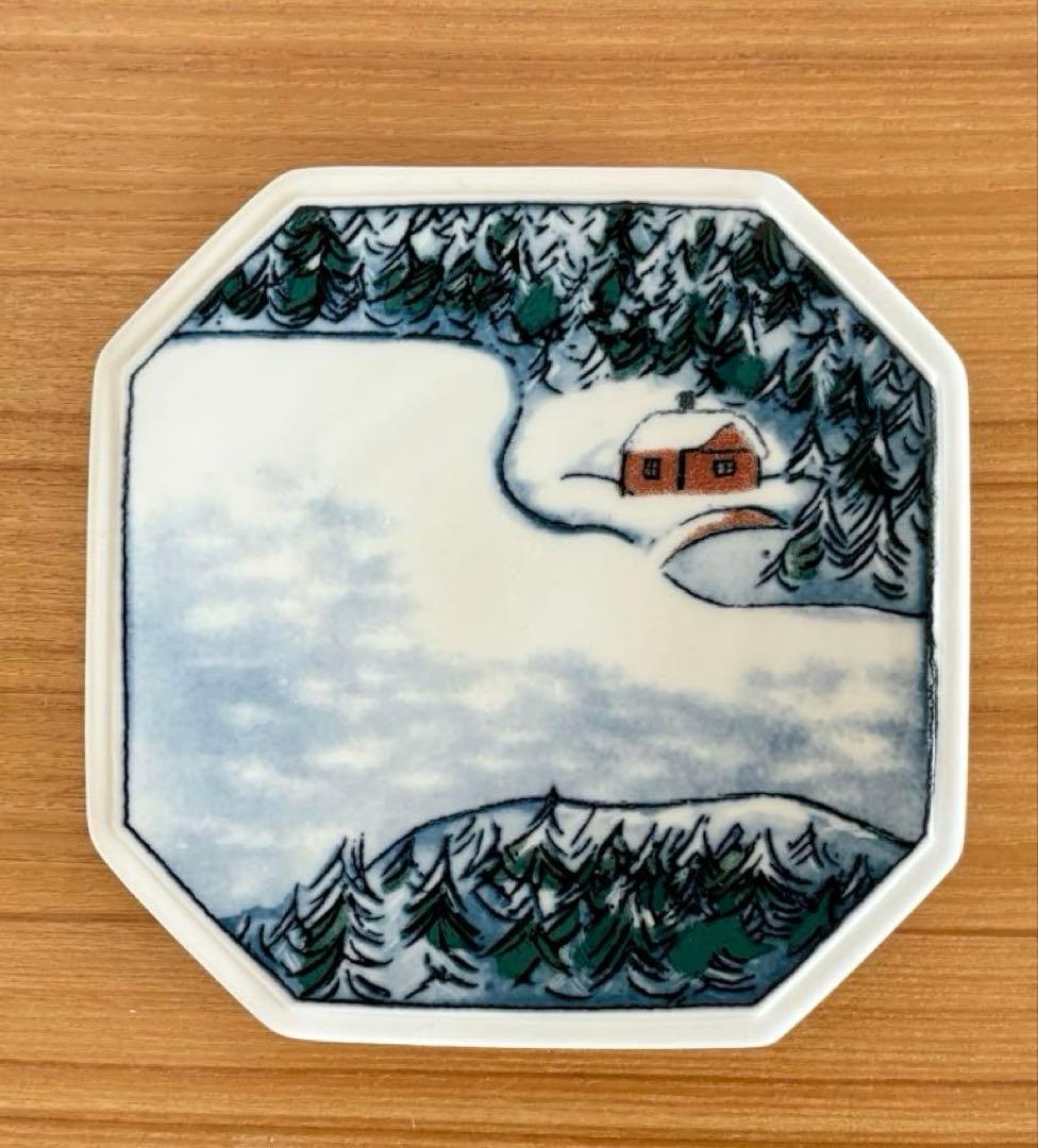 【別注品】ARABIA ヘルヤ \"WINTER KAAMOS\"陶板画(プレート)