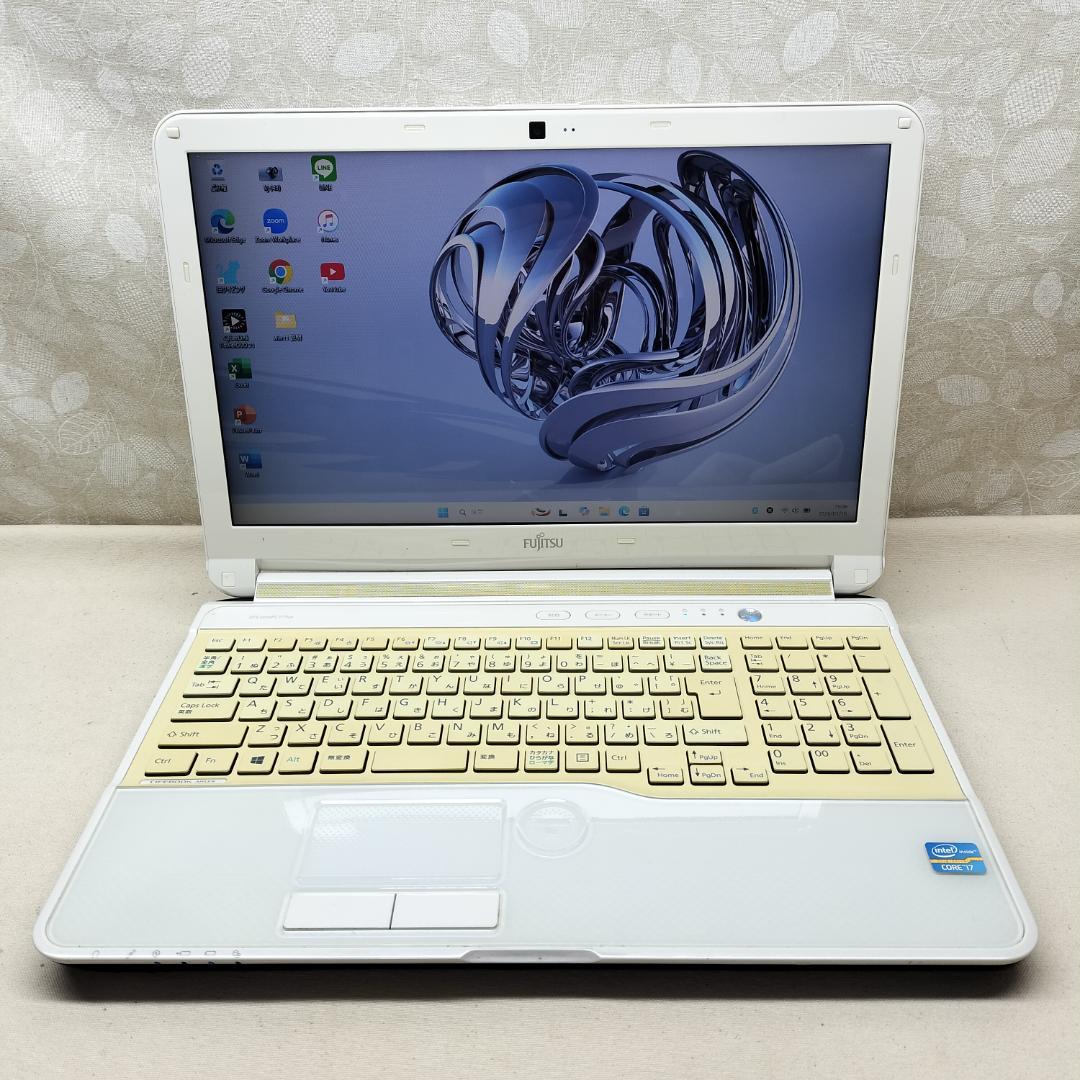 463 ★Core i7★Win11 SSDノートパソコン オフィス付き 富士通