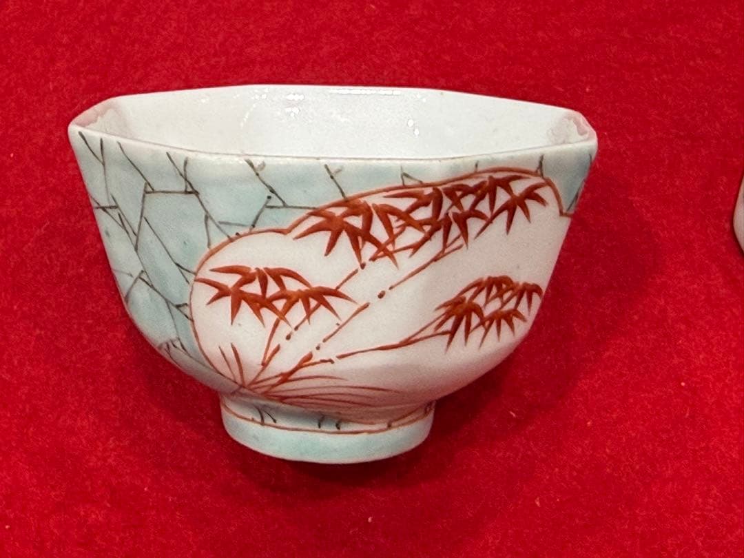 中国　清時代　粉彩　十錦手絵変わり八角小杯10点　咸豐年製　同治年製260221