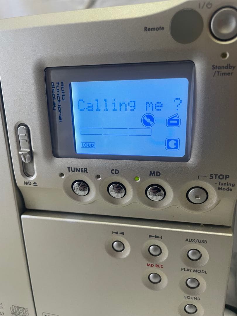 【ジャンク品】KENWOOD ラジオ・CD・MDコンポ本体