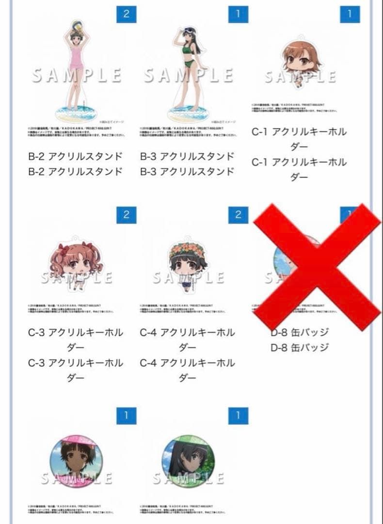 とある化学の超電磁砲　くじ　くじメイト　アニメイト　タペストリー　アクスタ