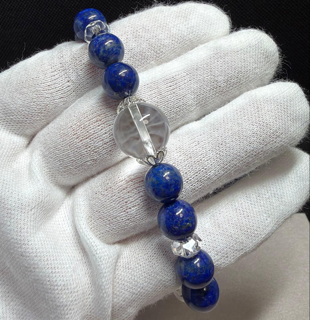 ラピスラズリ 蝶 デザイン ブレスレット