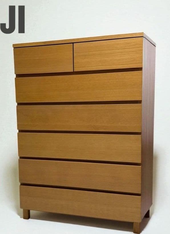 無印良品（廃盤）　タモ材　6段チェスト