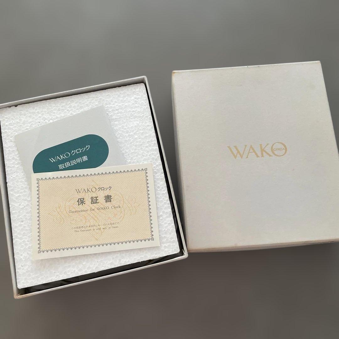 銀座和光 WAKO 置き時計 QP2000 クロック 動作確認済み 箱 説明書付