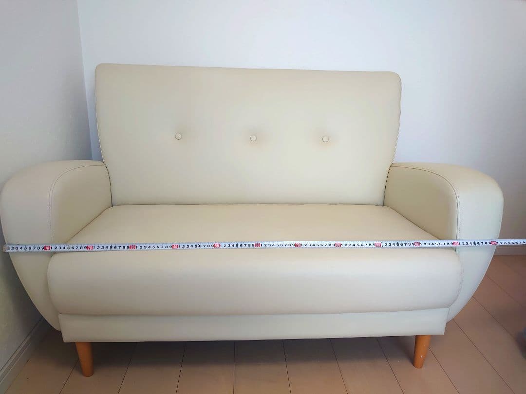 ソファ　2人掛け用　アイボリー