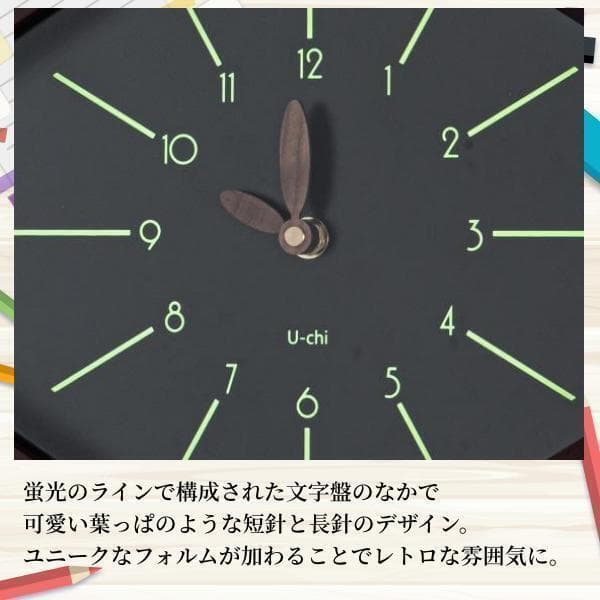 掛け時計 電波時計 壁掛け 北欧 音がしない 夜光蛍光 木製 ウッド 天然木