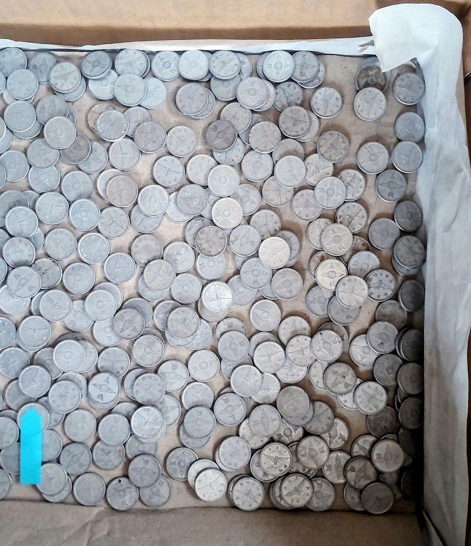 『総重量約1.5kg！十銭・五銭・一銭アルミ貨 大量まとめ売り／実測写真あり』