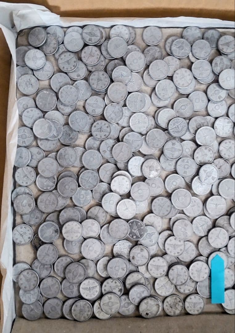 『総重量約1.5kg！十銭・五銭・一銭アルミ貨 大量まとめ売り／実測写真あり』