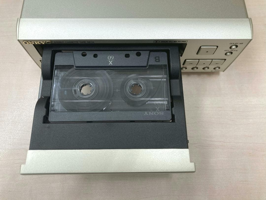 ★整備済み★ONKYO　K-505　カセット　トレーベルト交換済　上美品③