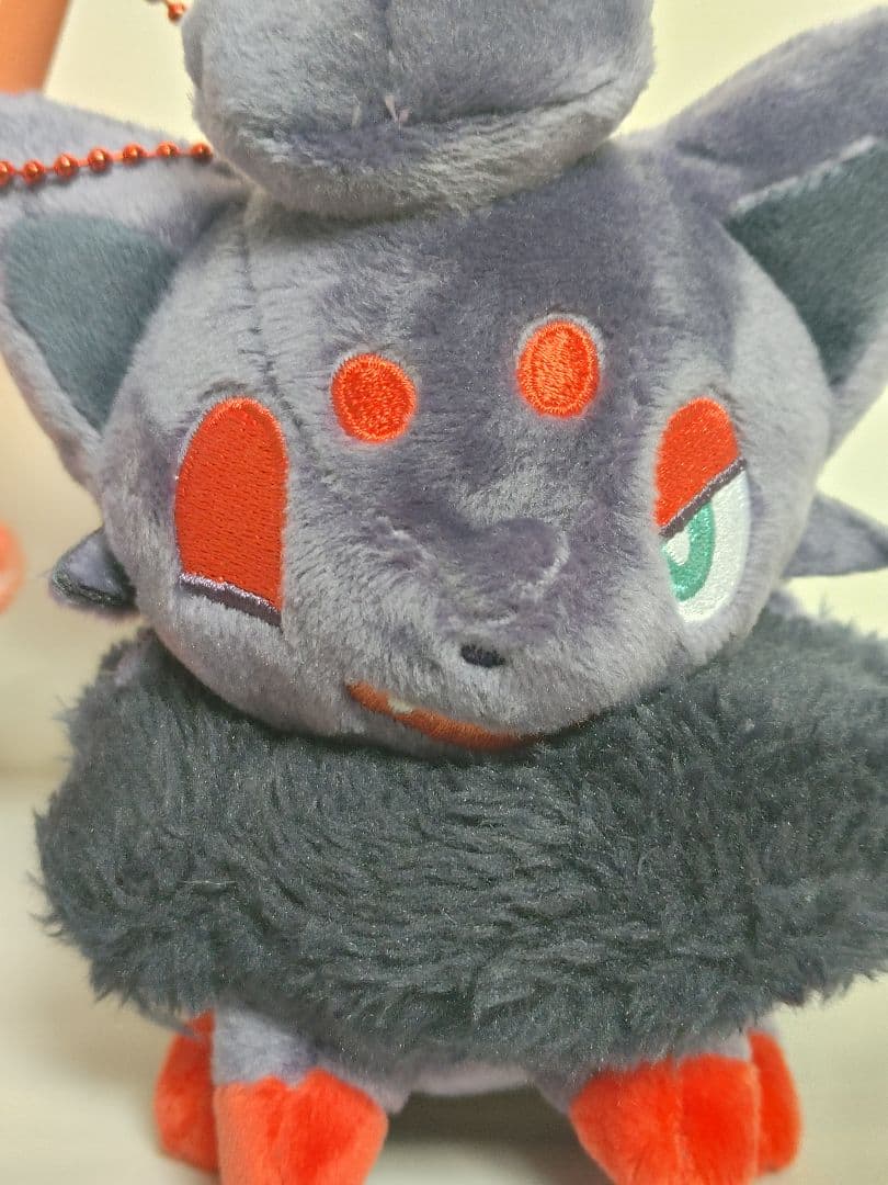 ポケモン/ゾロア&ヒスイゾロアにたものどうし/ペアマスコットぬいぐるみ