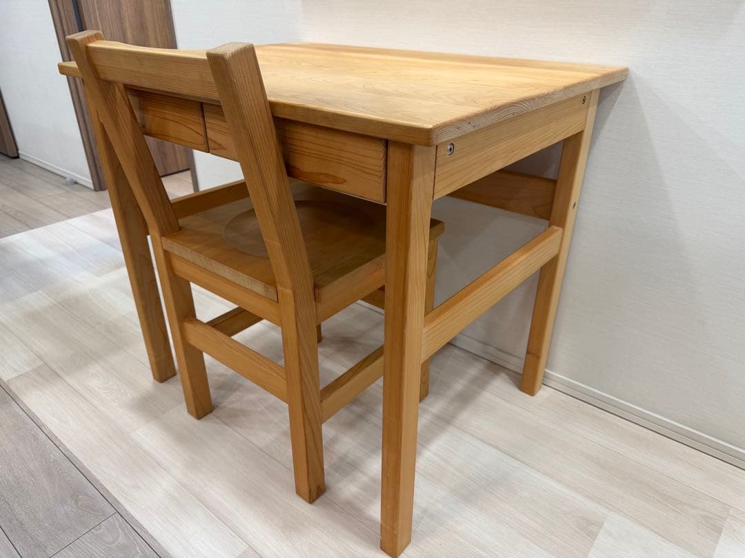 XYL キシル　4本脚デスクプレミアS 無節天板　幅80cm