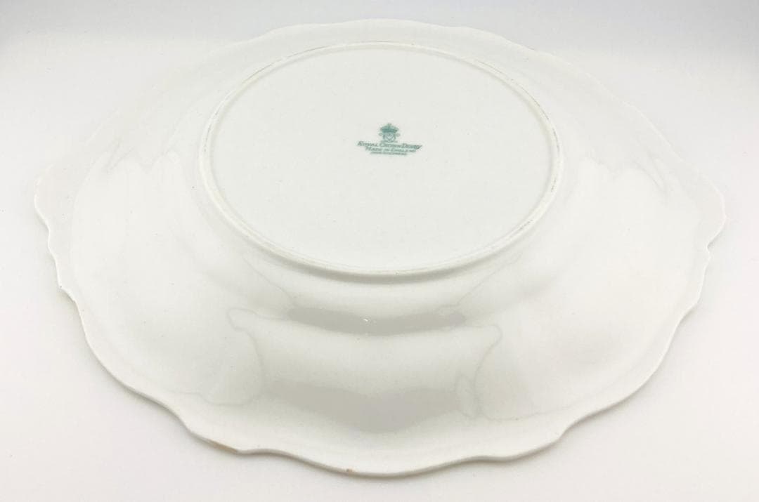 耳付プレート ボーンチャイナ 英国製 ロイヤルクラウンダービー 送料込