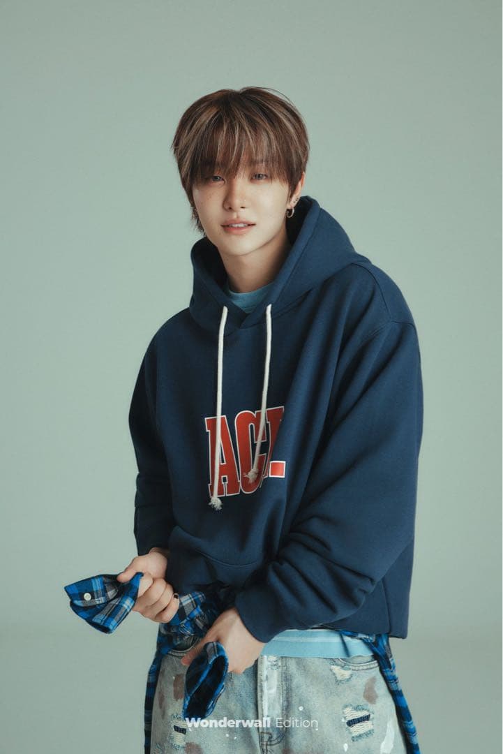【残②】Wonderwall ACL HOODIE - NAVY パーカー