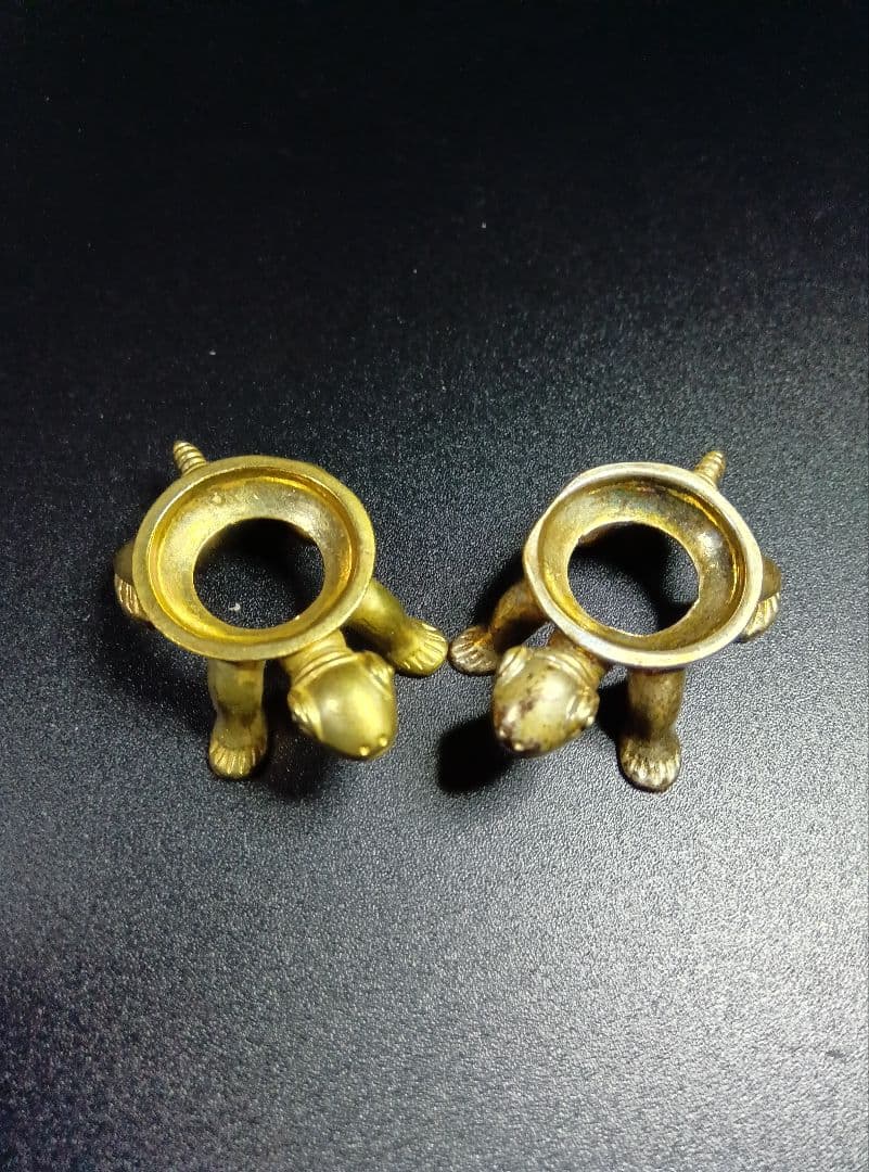 【天然石　パワーストーン】タイガーアイ＆ローズクォーツ　「亀」台座の3点セット