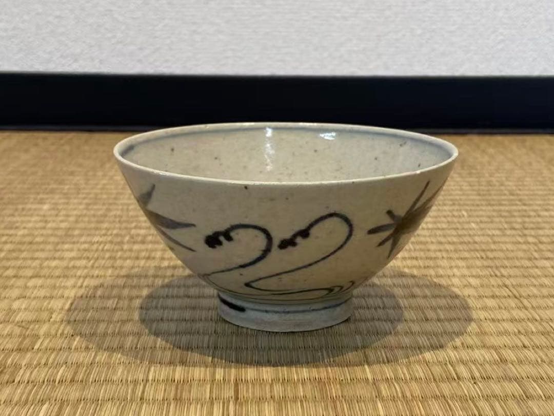 安南写 紅葉文 蓋茶碗 10客 箱付 和食器 懐石料理道具 / 加藤十右衛門