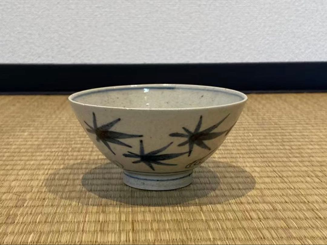 安南写 紅葉文 蓋茶碗 10客 箱付 和食器 懐石料理道具 / 加藤十右衛門