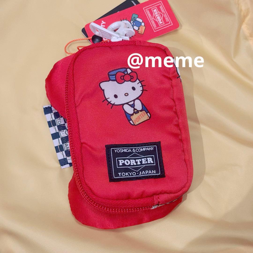 PORTER KITTY Multi Pouch \"Red\" キティ