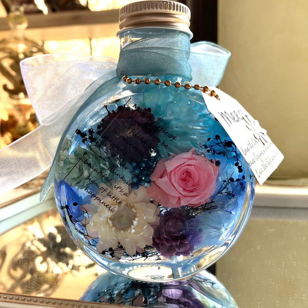 ◆ハーバリウム　＃215　クラシカルなネコbottle *.:。✿*゜¨