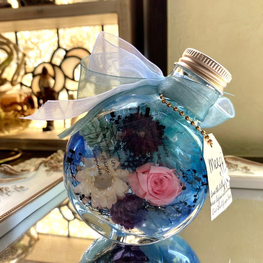 ◆ハーバリウム　＃215　クラシカルなネコbottle *.:。✿*゜¨