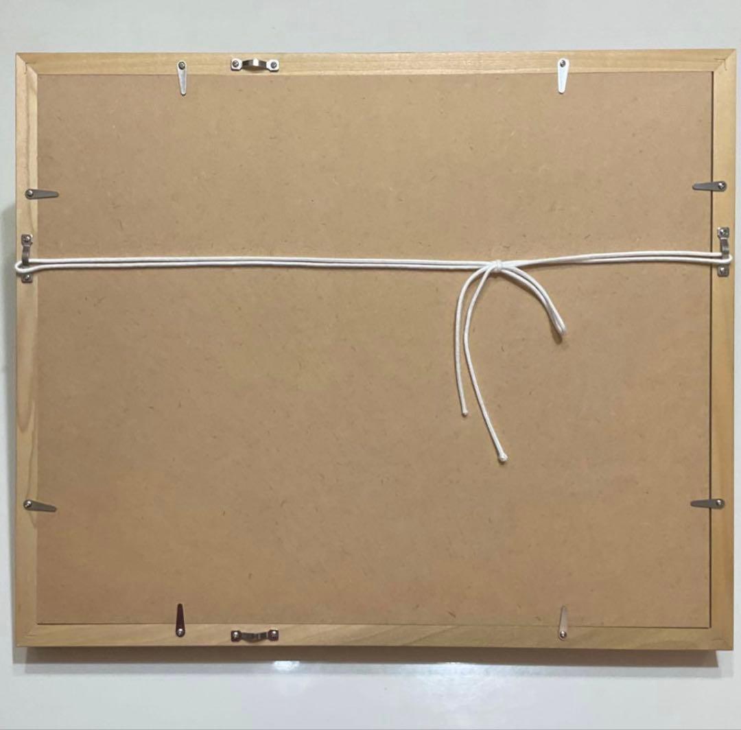絵画・額縁・版画・シルクスクリーン・赤富士しあわせ・金箔・美術品・インテリア
