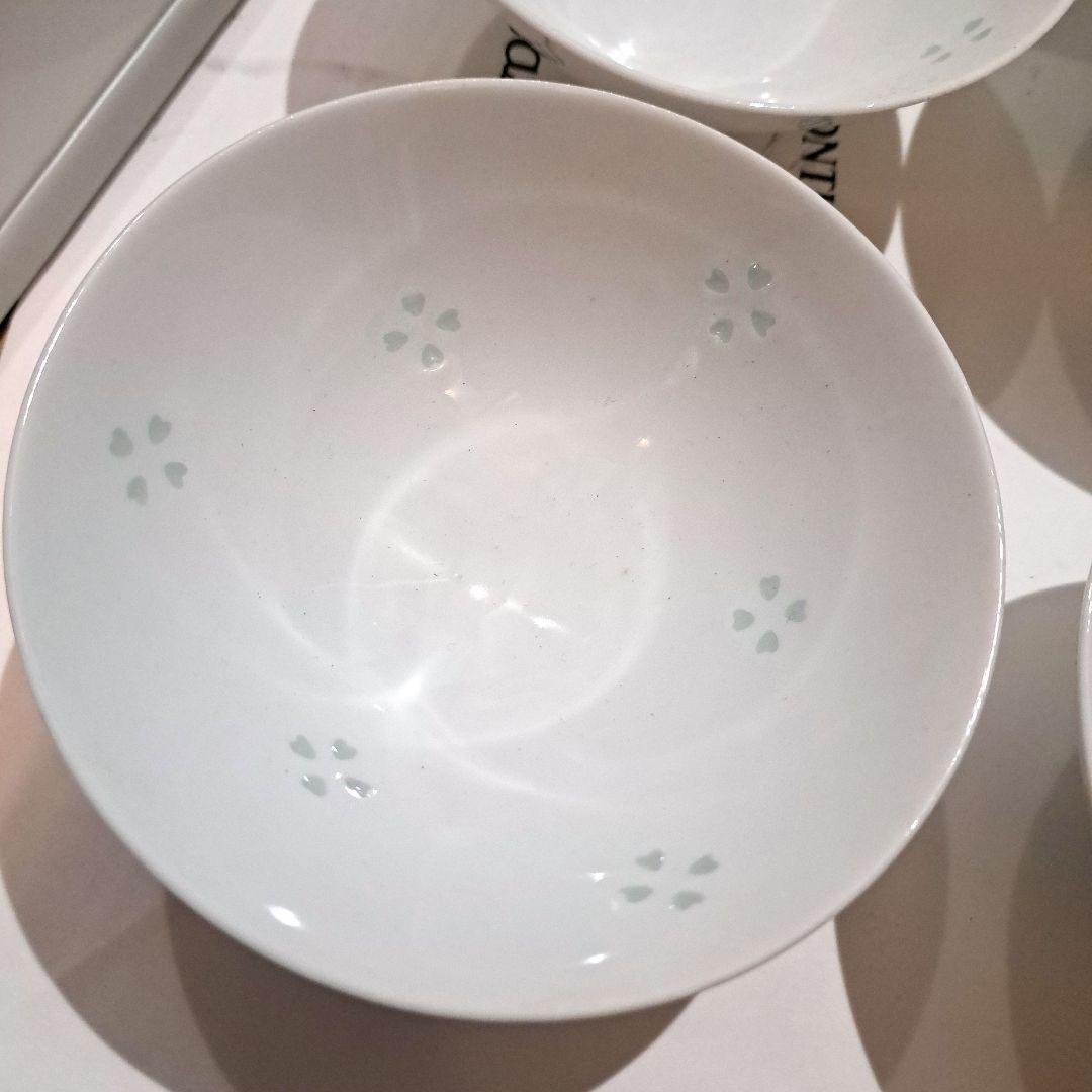 有田焼／菊峰窯/飯碗透かし／ホタル彫／5客セット