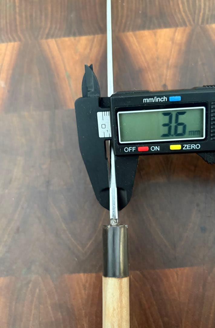 正本　切付　柳刃　7寸　210mm 包丁　白鋼　和包丁　刺身　水牛柄　研ぎ済