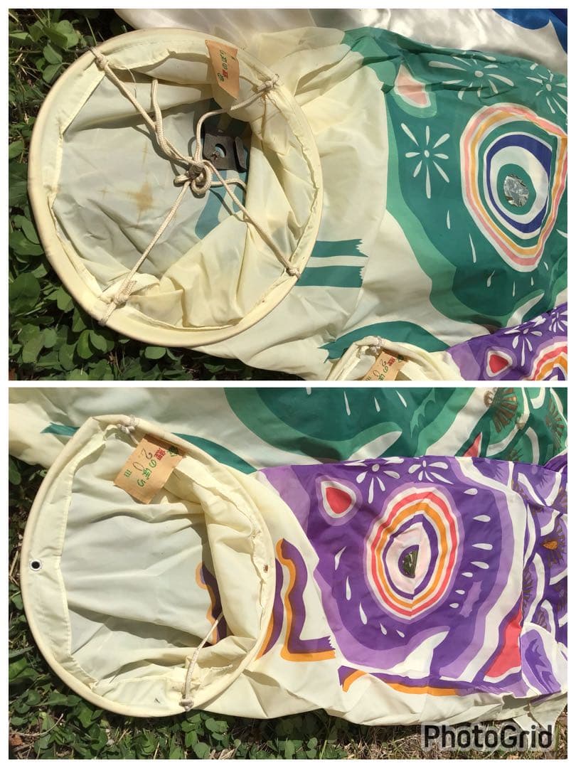 ●逸品〓旧家整理品●高級 鯉のぼり●幸正監修・飛翔之鯉『大利』6M●家紋丸に梅鉢