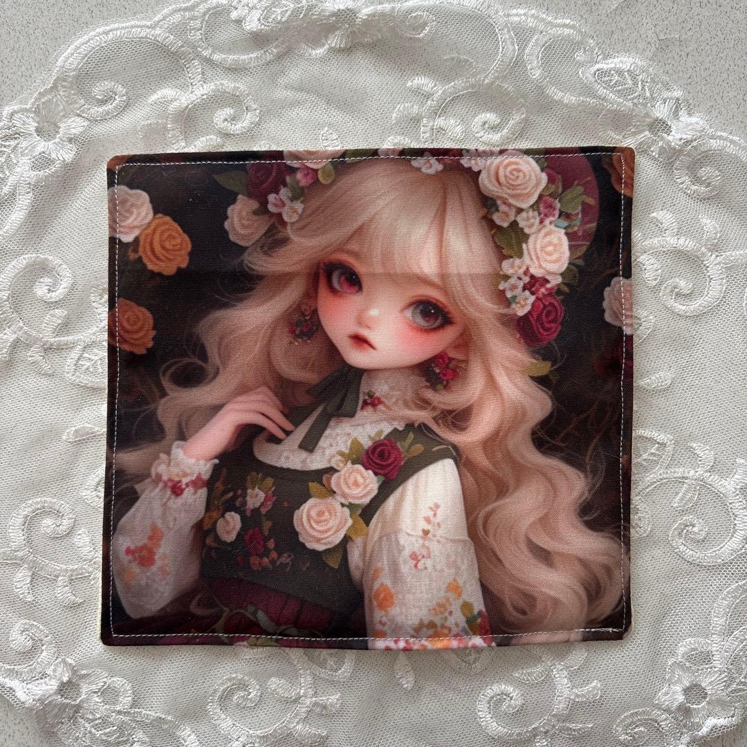 scrunchy♡handmade【ハンカチ596】