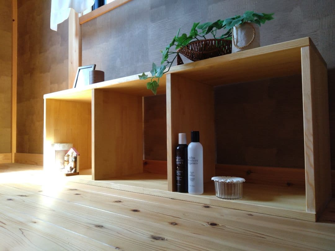 【送料込み】天然木赤松集成材　テレビ台　スタッキング　水槽台　ベンチ椅子