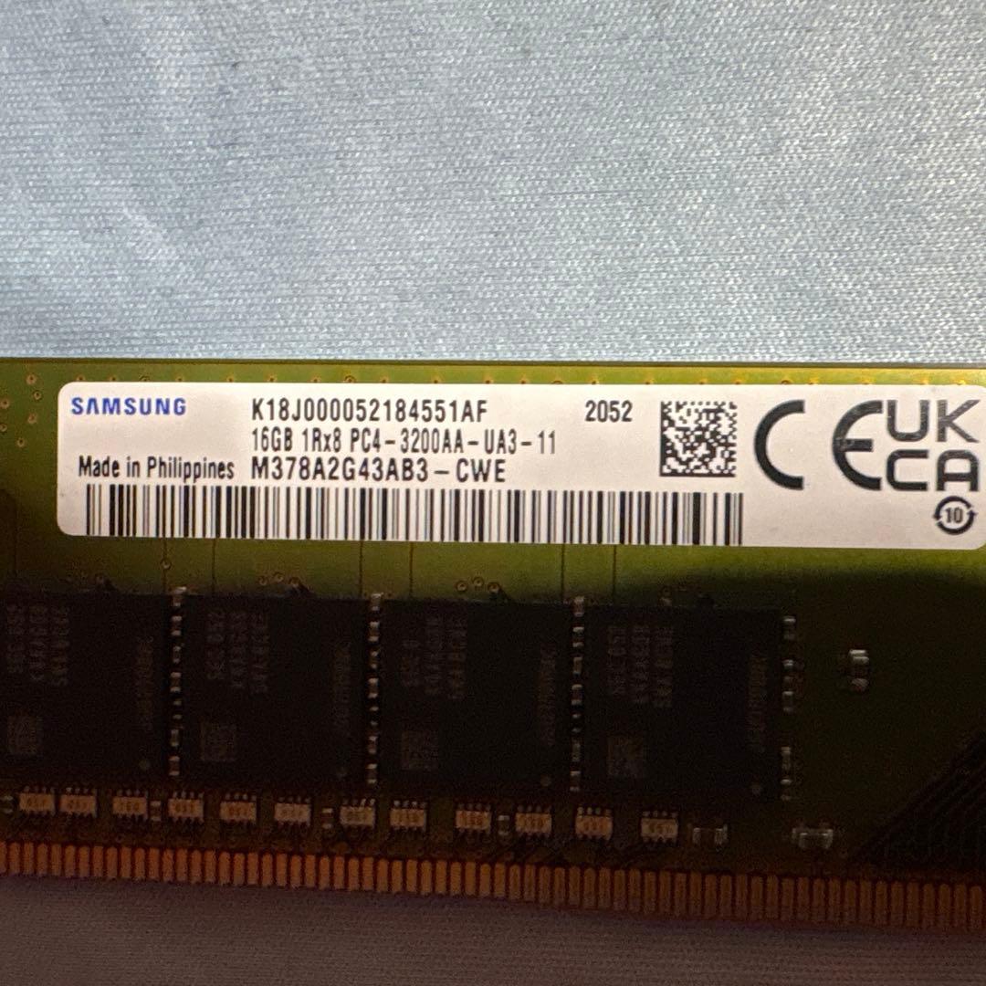 Samsung DDR4 3200 16GB ×2 計 32GB 動作確認済
