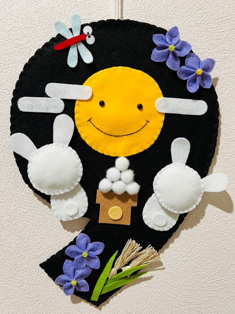 フェルト＊季節のリース＊ハンドメイド