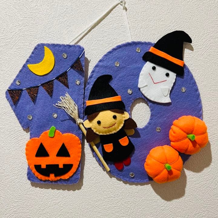 フェルト＊季節のリース＊ハンドメイド