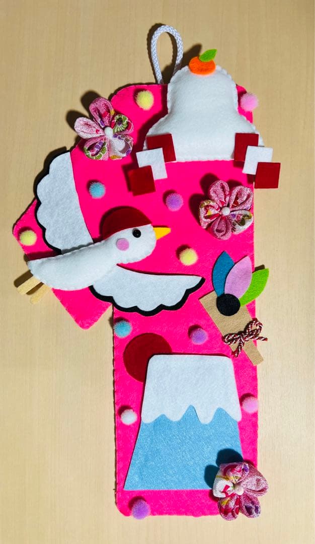 フェルト＊季節のリース＊ハンドメイド