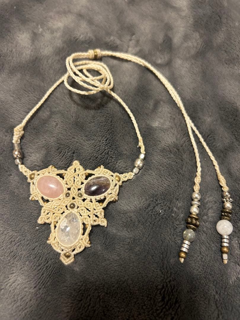 macramé✳︎ハンドメイドネックレス✳︎曼荼羅