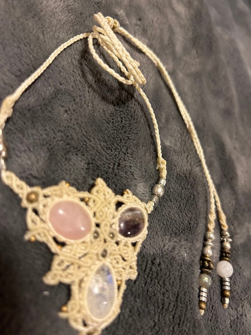 macramé✳︎ハンドメイドネックレス✳︎曼荼羅